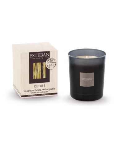 Bougie parfumée cèdre Esteban intitiale 180g